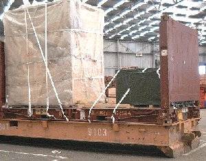  Неправильно закрепленный груз на флэтрэке